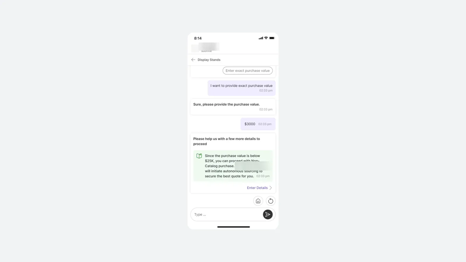 Mobile screen showing policy threshold explanation